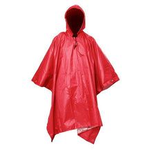Load image into Gallery viewer, 3 in 1 Multifunctional Raincoat Outdoor Travel Rain Poncho Awning Camping Backpack Quality Hiking Rain Cover Waterproof Tent
