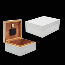 Load image into Gallery viewer, cigar box Humidor cedar wood cigar moisturizing box with Hygrometer Humidifier puros habanos humidor de puros
