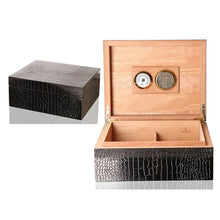 Load image into Gallery viewer, cigar box Humidor cedar wood cigar moisturizing box with Hygrometer Humidifier puros habanos humidor de puros
